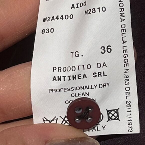 Emporio Armani NWOT Women's Strapless Purple Velvet Mini Dress Party EUR 36 US 6 - Picture 13 of 15